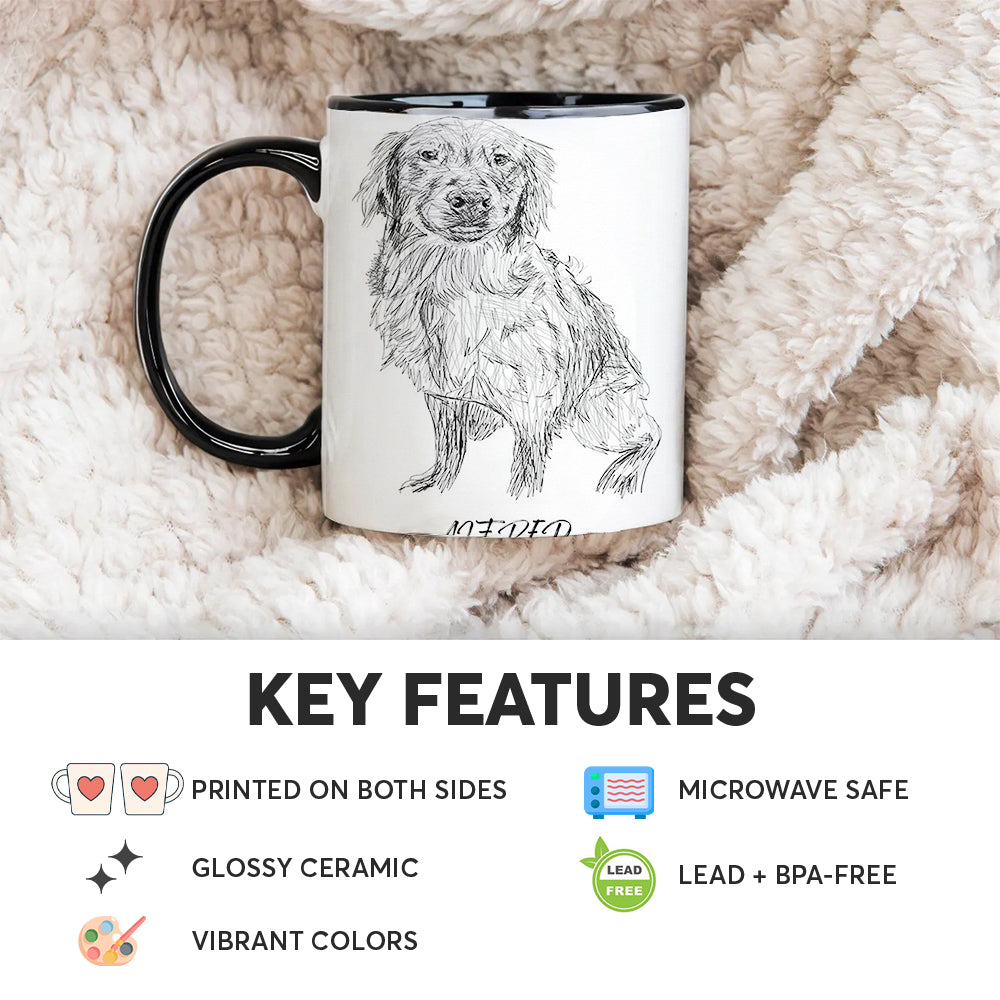 Custom Photo Dog Pencil Art