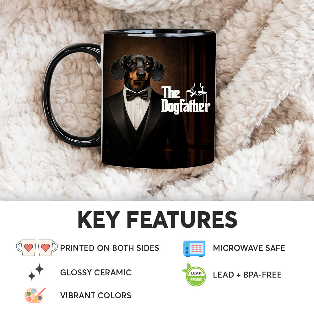 Custom Photo Dog Father Mug _ Gift For Dog Lovers