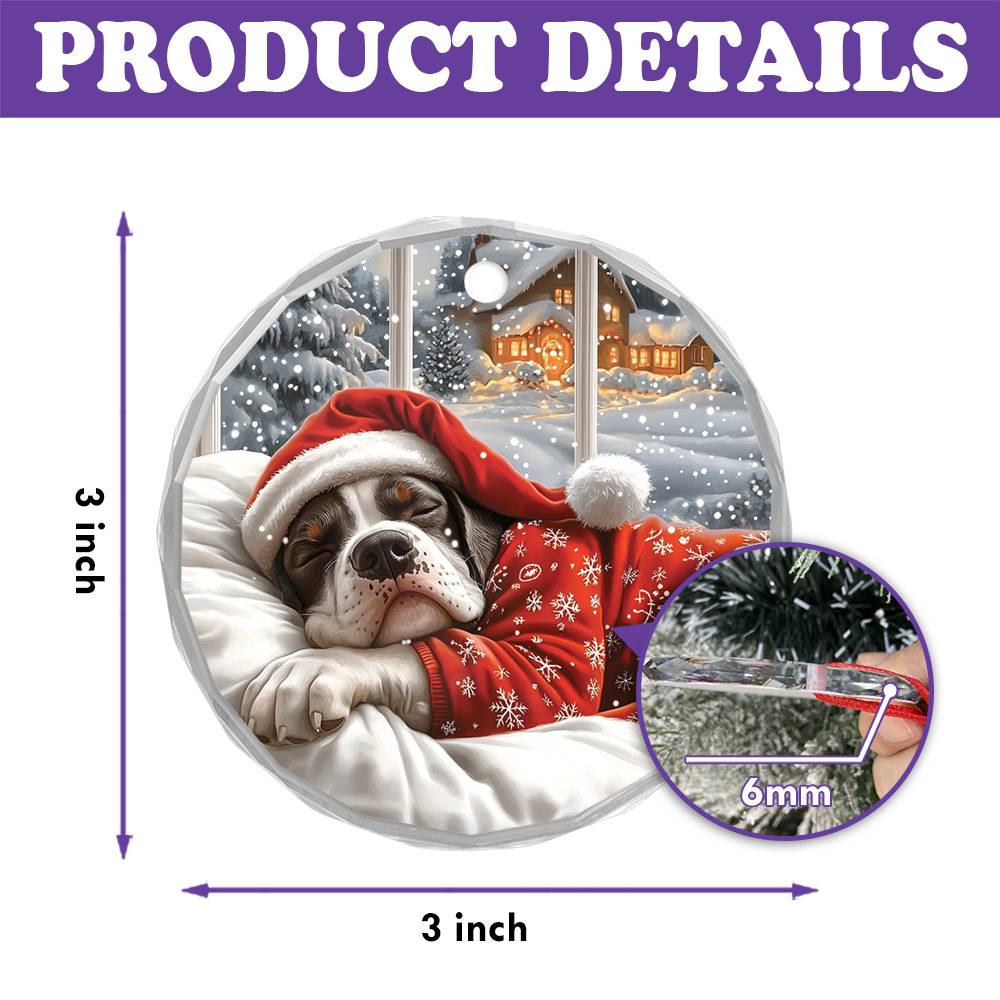 Great Dane Dog Sleeping In Bed Design 1