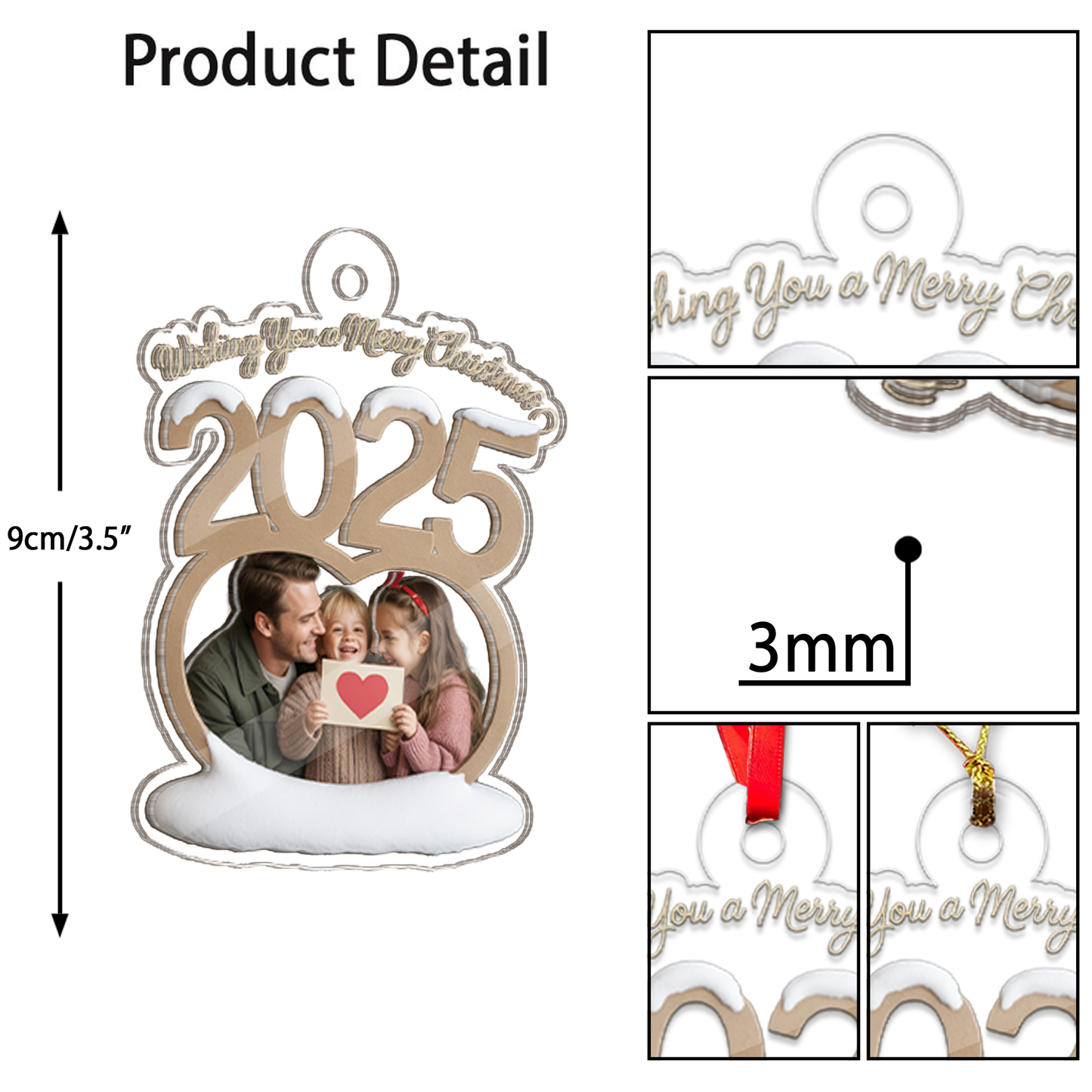 Custom Family Photo Christmas Ornaments, Family Picture Ornament, Big Family Ornament 2025, Photo Ornament, Family Keepsake, Xmas Gifts