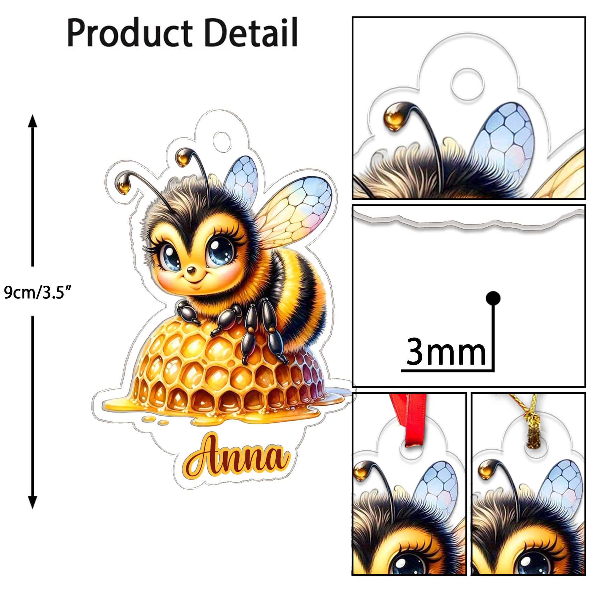 Custom Name Bee Christmas