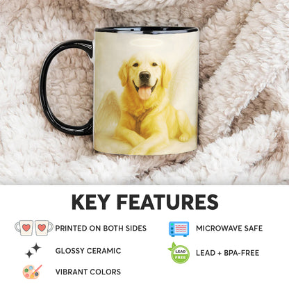 Custom Photo Dog Angel In Heaven _ Gifts For Dog Lovers