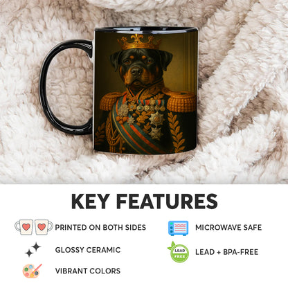 Custom Photo Dog King Crown Royal Mug _ Gift For Dog Lovers