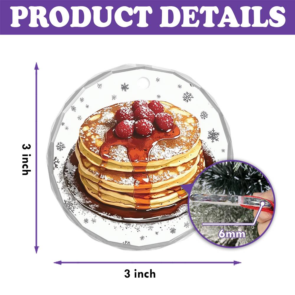 Pancakes with Maple Syrup Close up Design 2