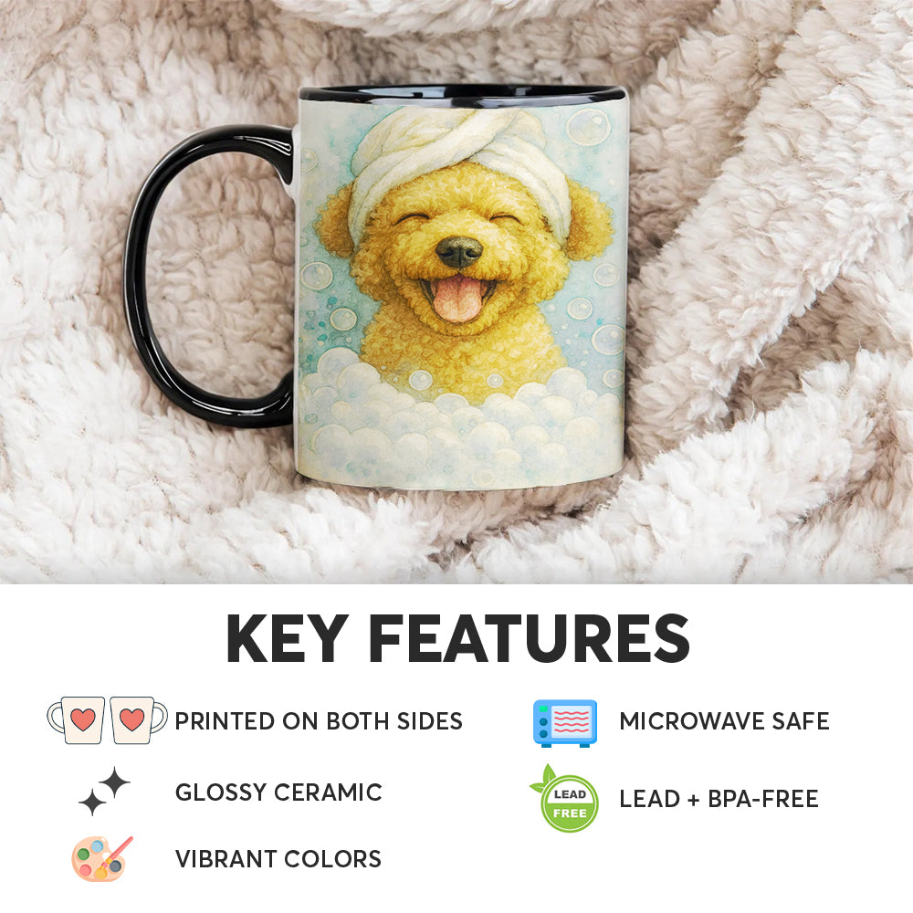 Custom Dog Potrait In Bathroom Mug