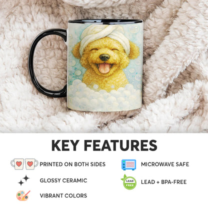 Custom Dog Potrait In Bathroom Mug
