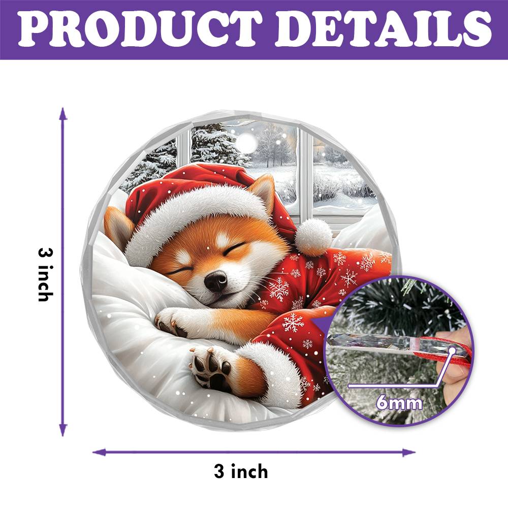 Shiba Inu Dog Sleeping In Bed Design 4