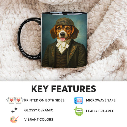Custom Photo Detective Dog Mug Gift For Dog Lovers