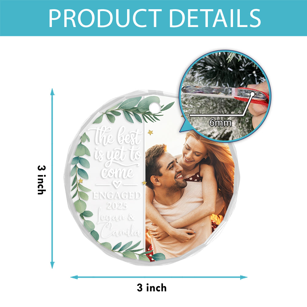 Custom Photo Newly Engaged Couple The Best Is Yet To Come 02