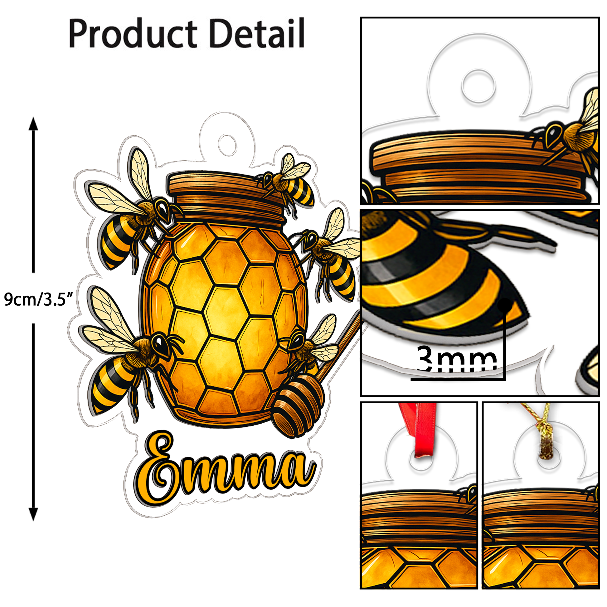 Custom Name Bee And Honey