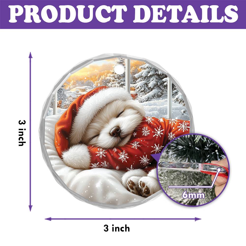 Maltese Dog Sleeping In Bed Design 1