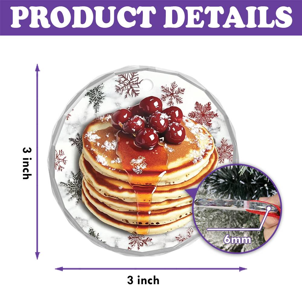 Pancakes with Maple Syrup Close up Design 1