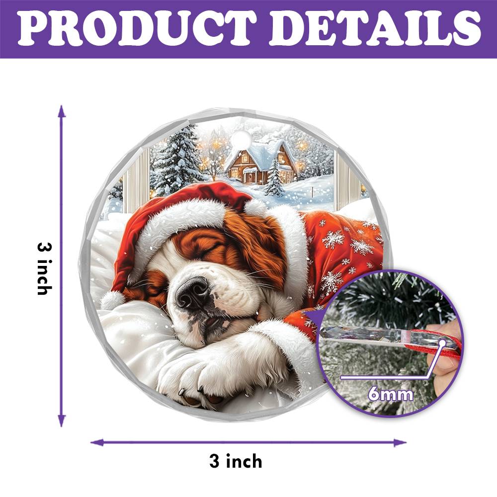 Saint Bernard Dog Sleeping In Bed Design 2