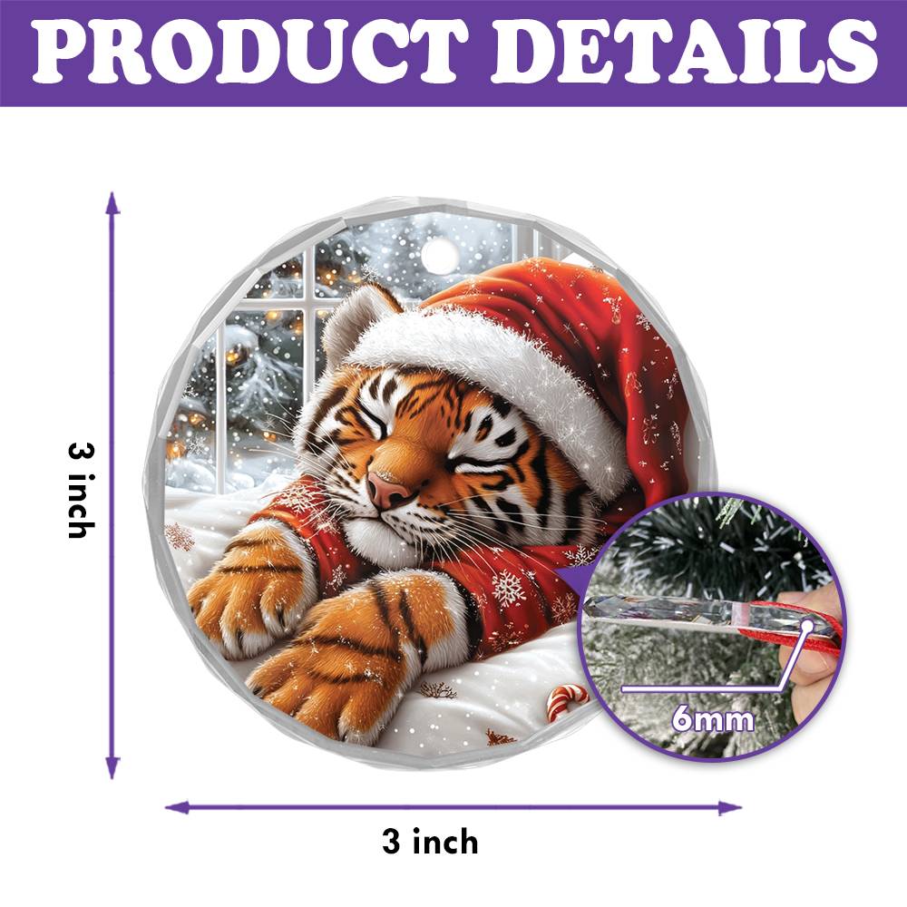 Tiger Sleeping In Bed Design 2