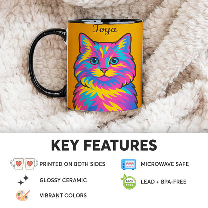 Custom Photo Minimalist Cat MugGift For Cat Lovers