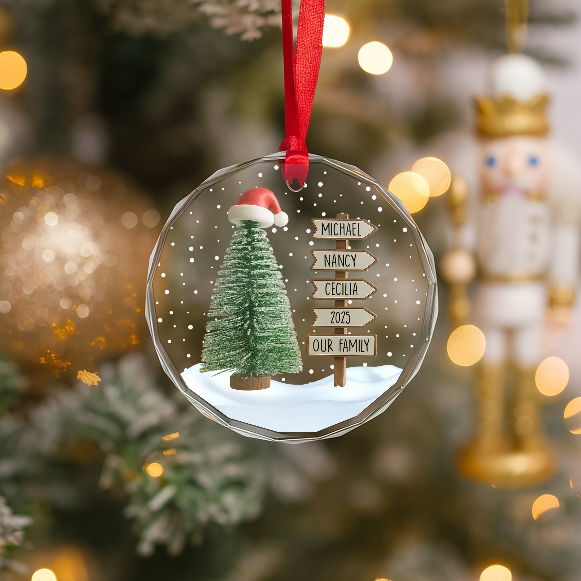 Custom Family Name pine tree