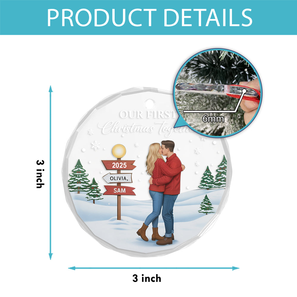 Xmas Ornament - Our First Christmas Together 2