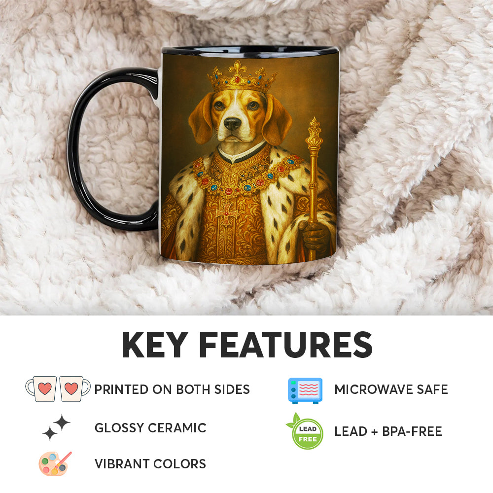 Custom Photo Dog King Royal Mug _ Gift For Dog Lovers