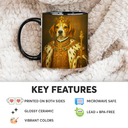 Custom Photo Dog King Royal Mug _ Gift For Dog Lovers