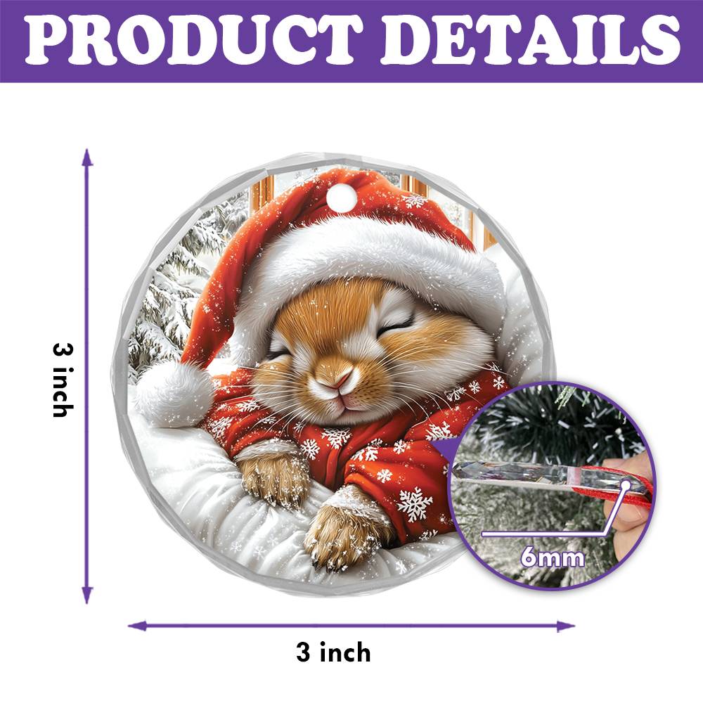 Rabbit Sleeping In Bed Design 1