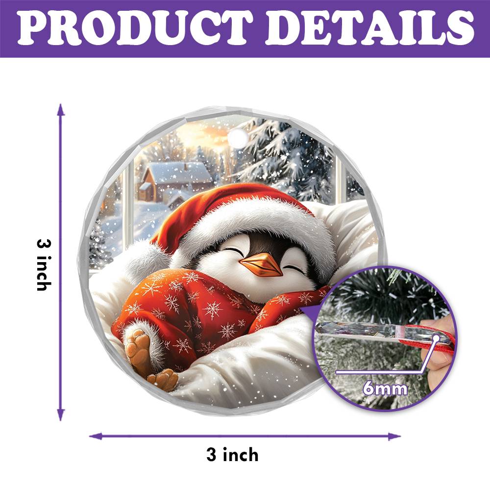 Penguin Sleeping In Bed Design 3