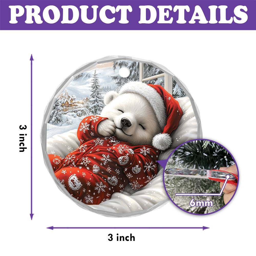Polar Bear Sleeping In Bed Design 1
