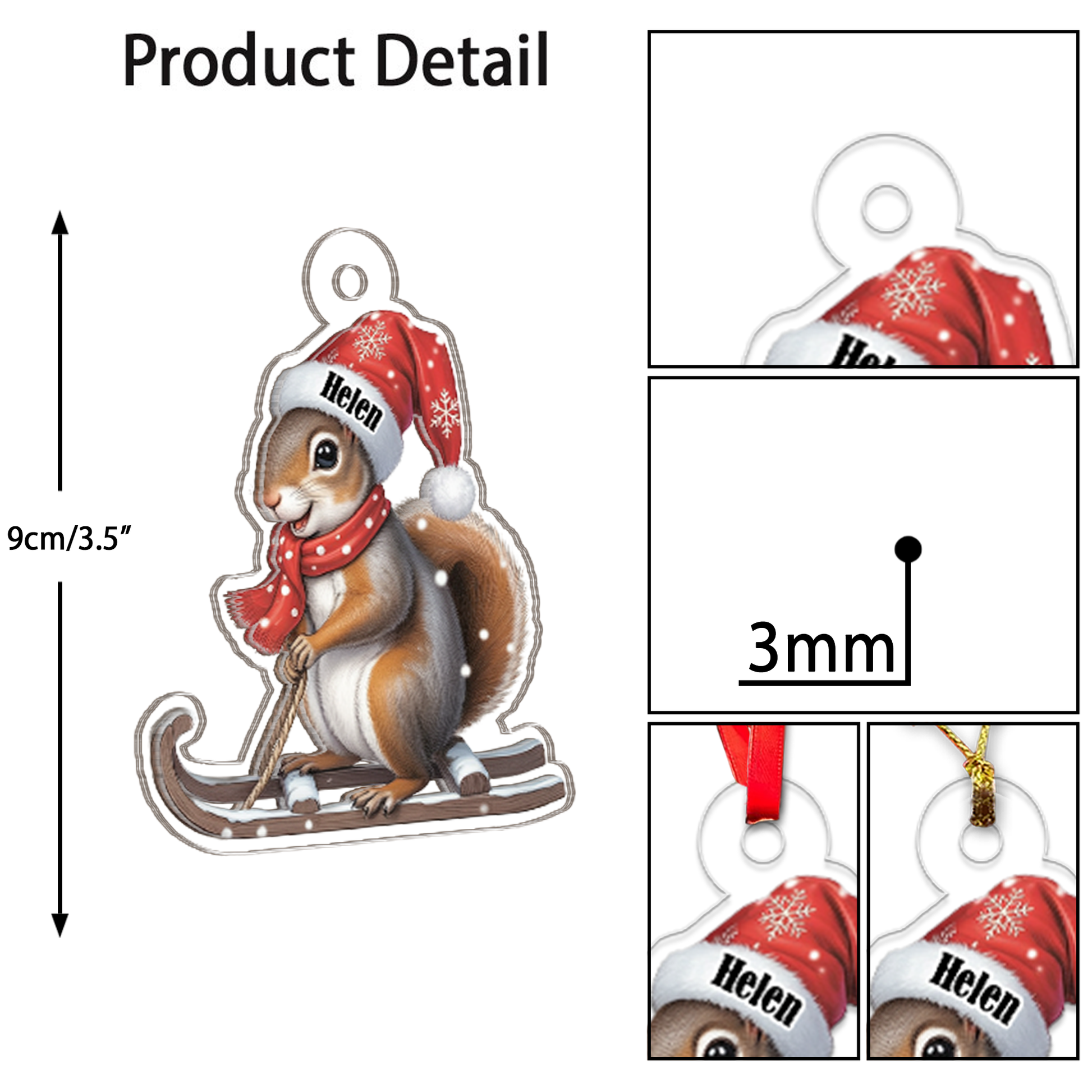 Snowboarding Animal Xmas