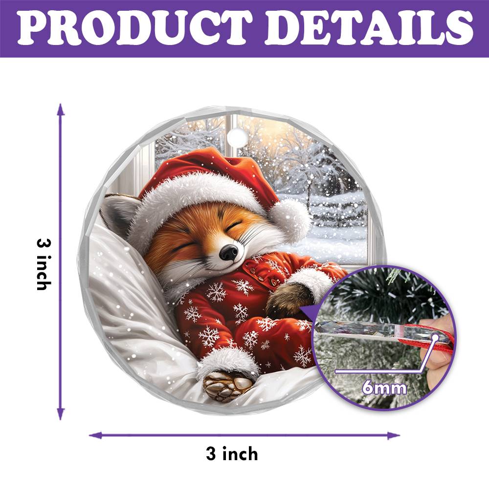 Fox Sleeping In Bed Design 1
