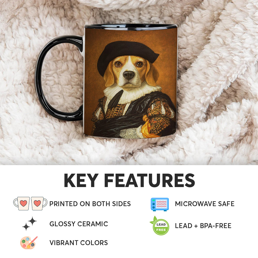 Custom Photo Royal Dog Mug Dog Lover Gifts