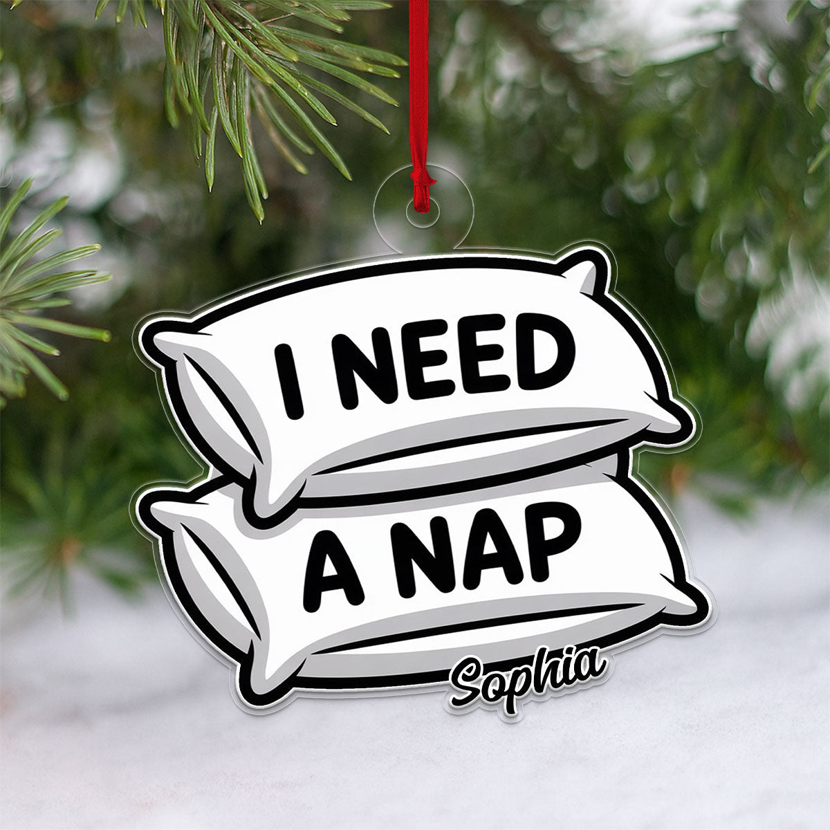 Personalized I Need A Nap Ornament