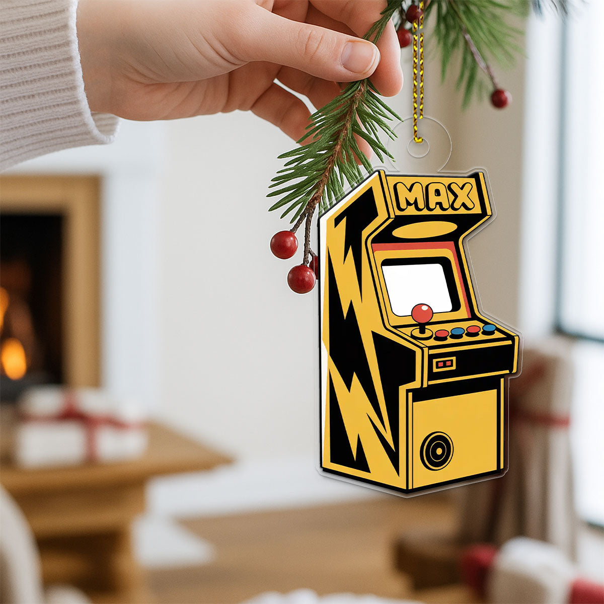 Personalized Game Machine Ornament, Custom Gamer Christmas Ornament, Video Game Lover Gift, Holiday Decoration, Unique Gaming Keepsake