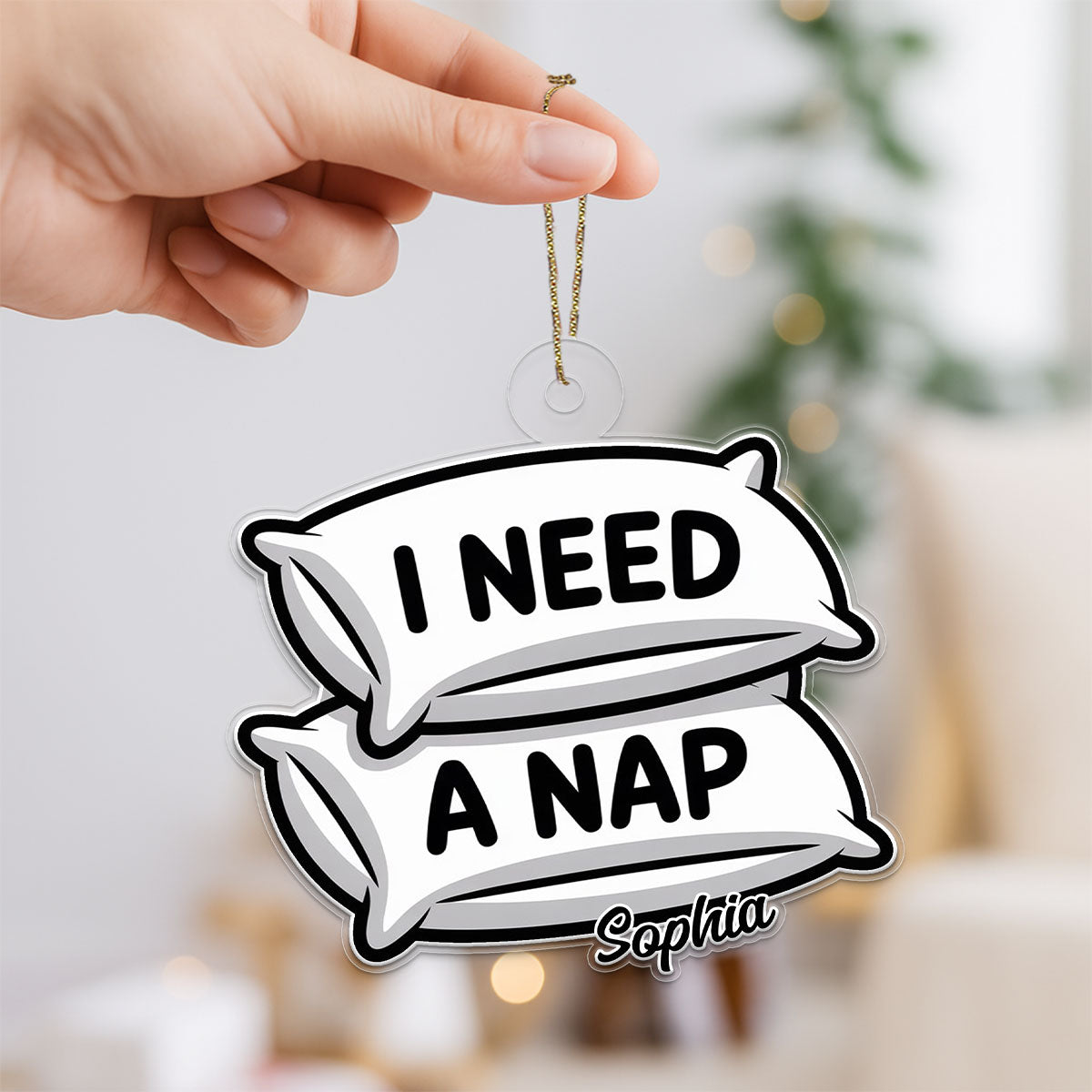 Personalized I Need A Nap Ornament