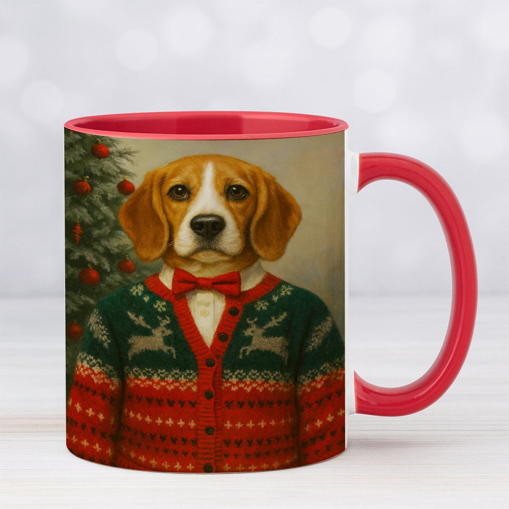 Custom Photo Christmas Dog Mug Gift For Dog Lovers