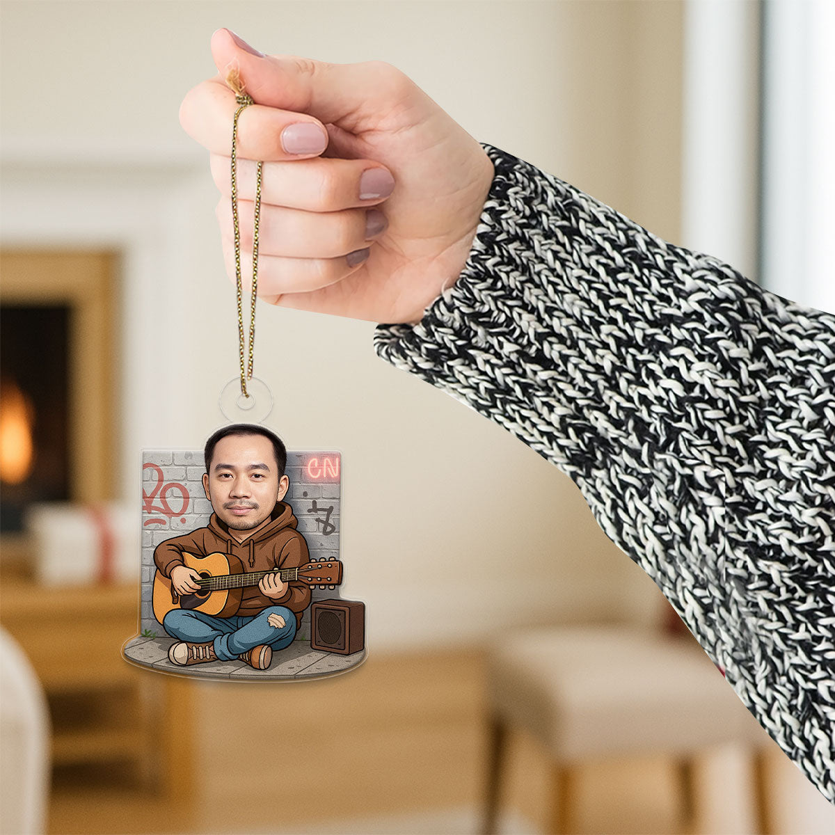 Custom Photo Funny Poverty Ornament, Personalized Gag Gift Christmas Ornament, Quirky Holiday Decoration, Unique Humor Keepsake