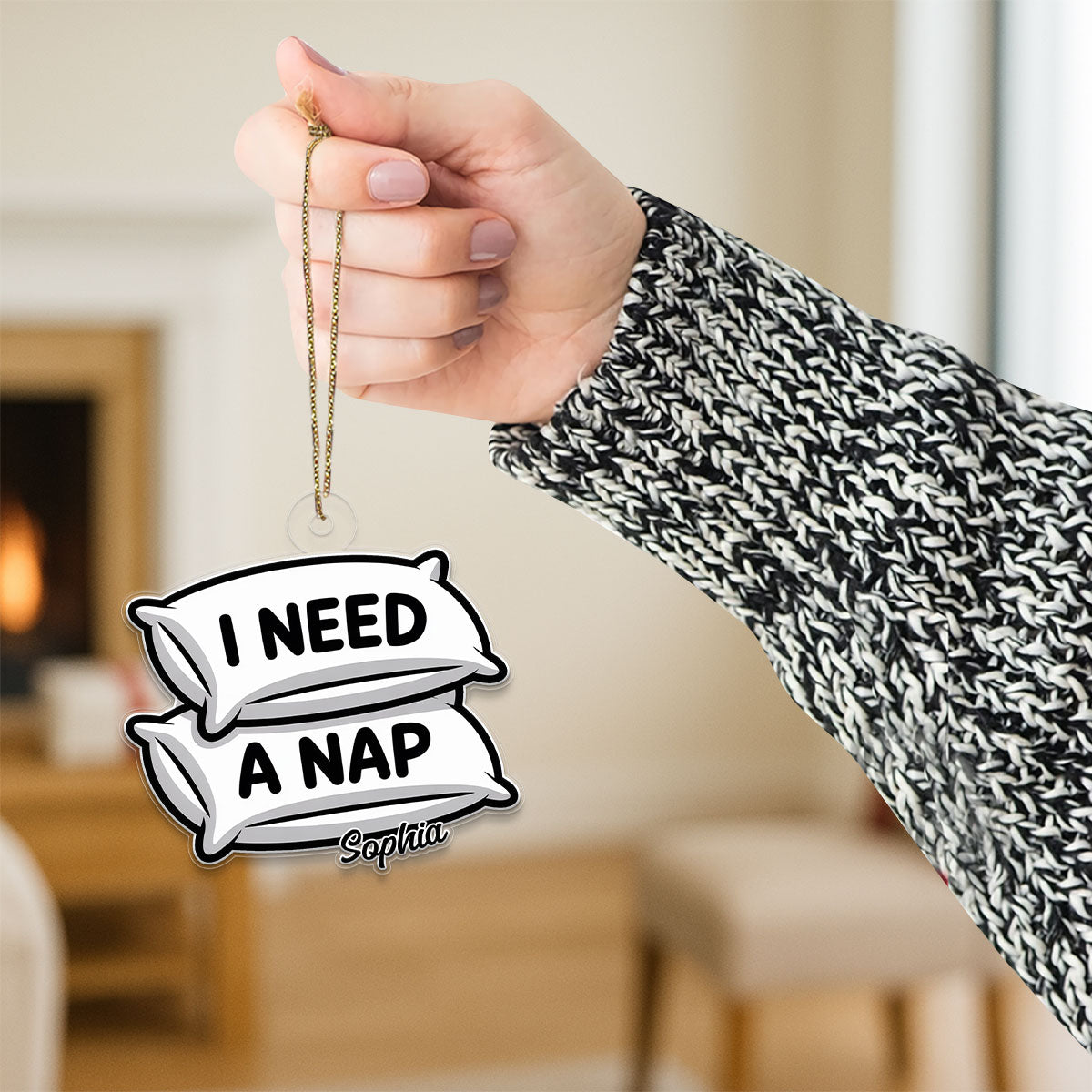 Personalized I Need A Nap Ornament