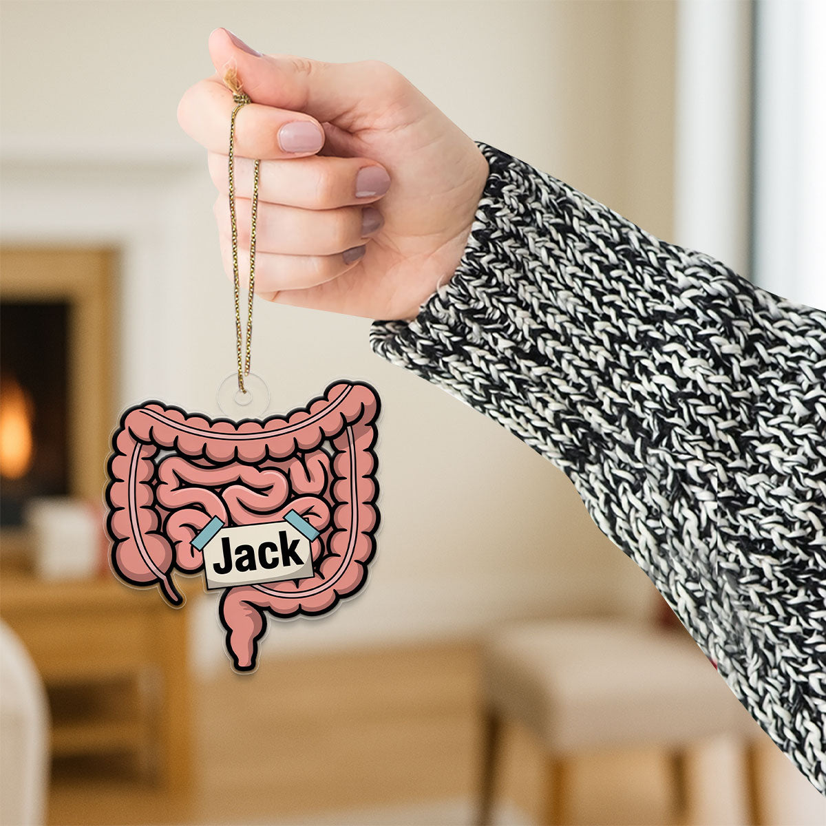 Personalized Intestines Ornament, Custom Anatomy Christmas Ornament, Medical Student Gift, Doctor Nurse Holiday Decoration, Unique Keepsake