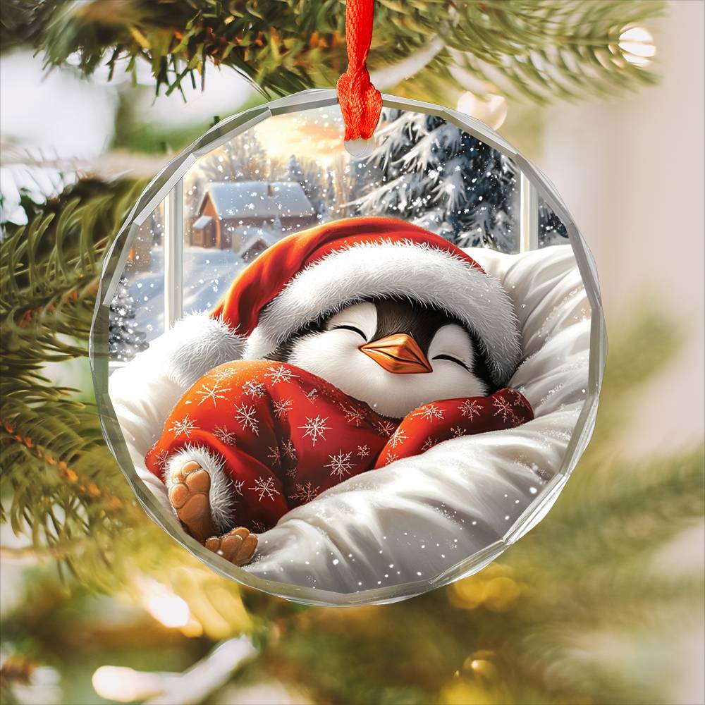Penguin Sleeping In Bed Design 3