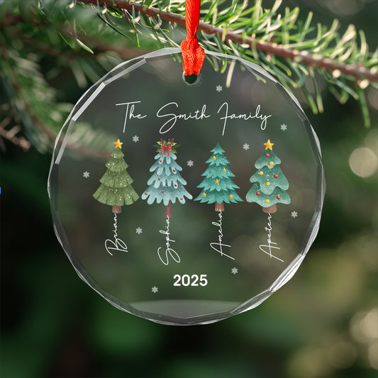 Custom Name Family Xmas Tree
