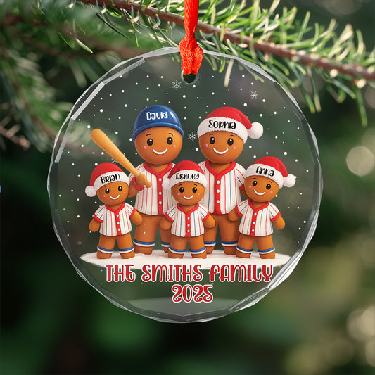Personalized Baseball Family Gingerbread