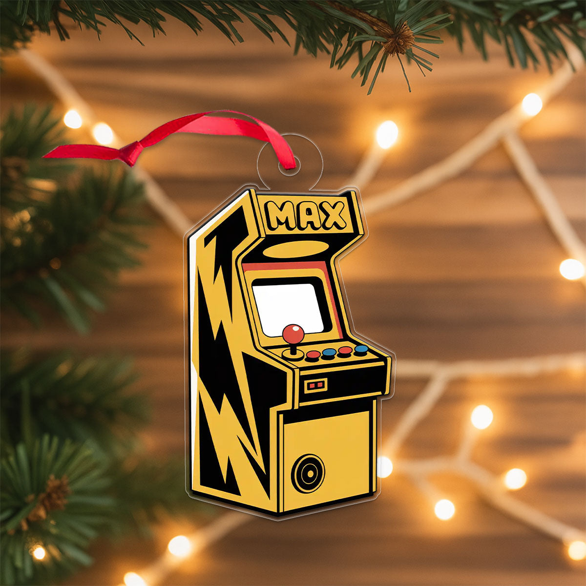 Personalized Game Machine Ornament, Custom Gamer Christmas Ornament, Video Game Lover Gift, Holiday Decoration, Unique Gaming Keepsake