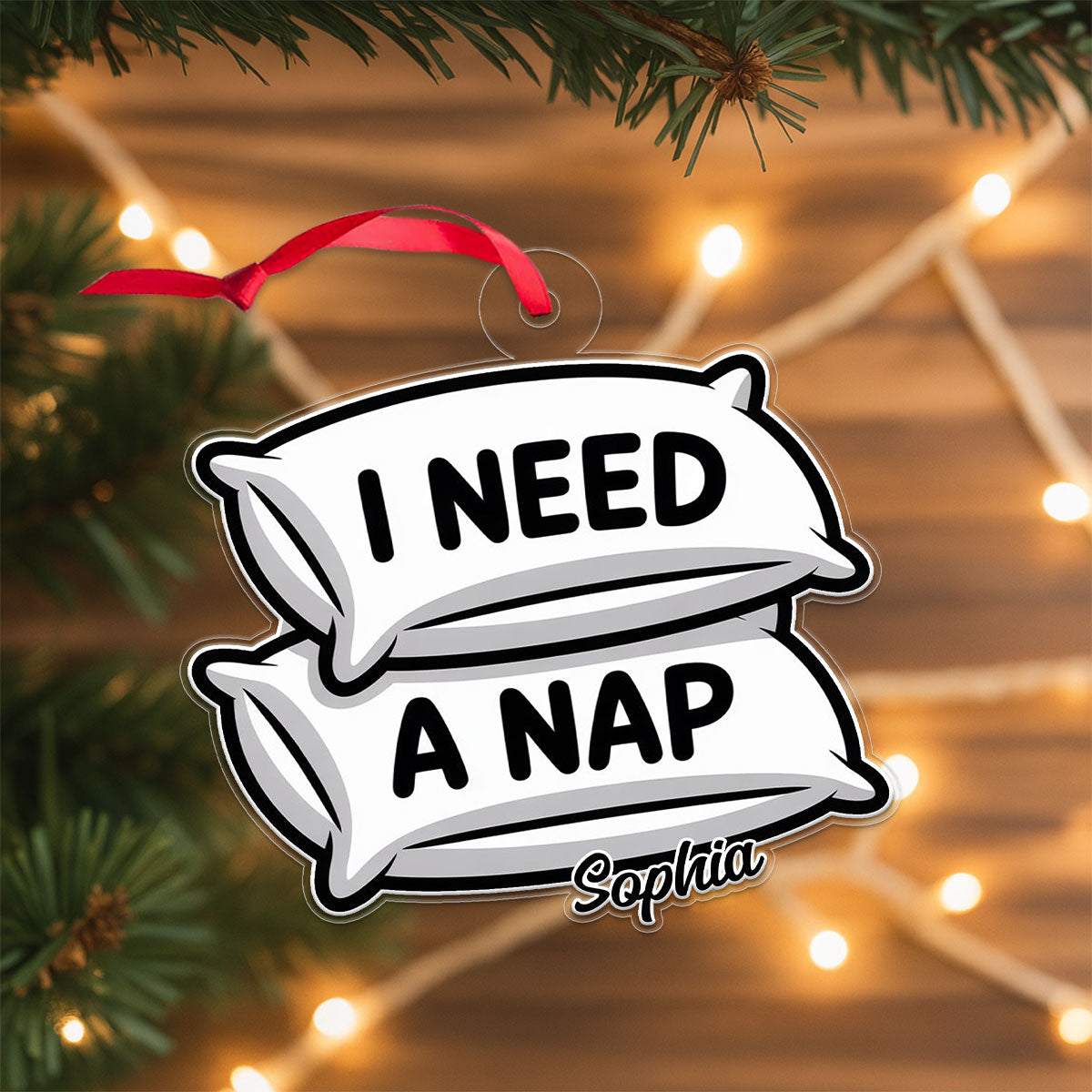Personalized I Need A Nap Ornament