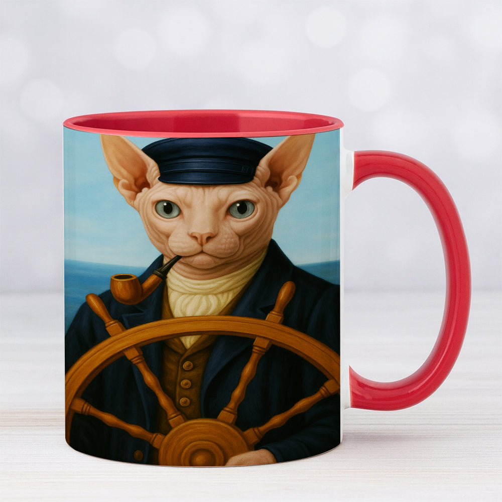 Custom Photo Sailor Cat MugGift For Cat Lovers
