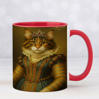 Custom Photo Sapphire Queen Cat Mug Gift For Cat Lovers