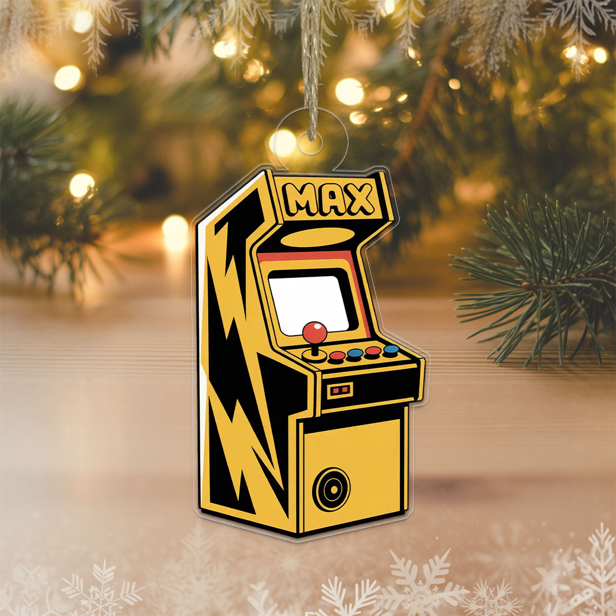 Personalized Game Machine Ornament, Custom Gamer Christmas Ornament, Video Game Lover Gift, Holiday Decoration, Unique Gaming Keepsake