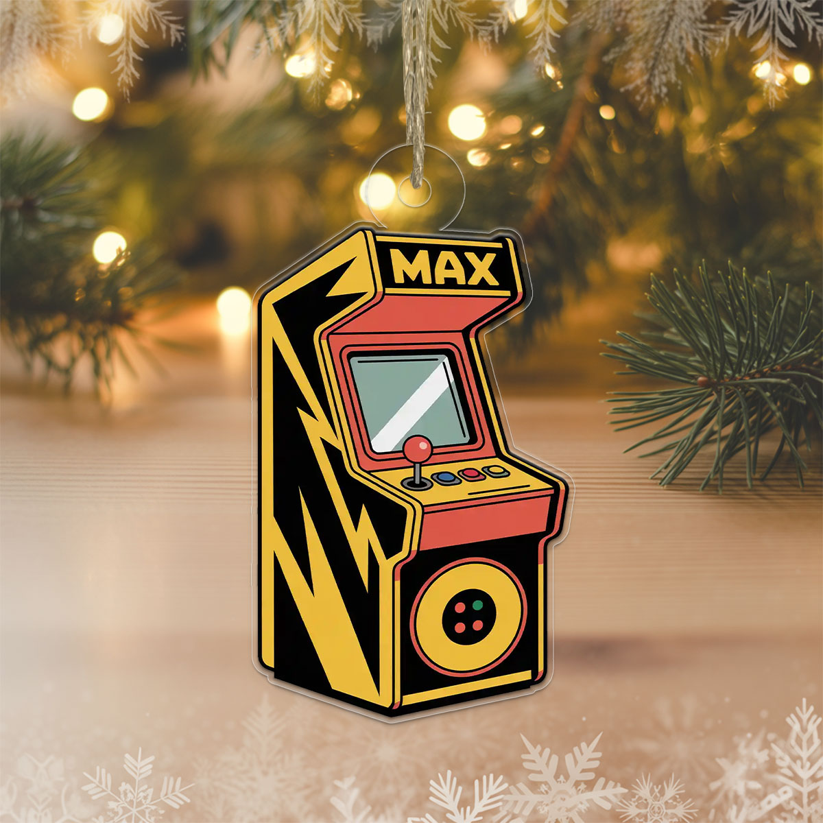 Custom Game Machine Ornament, Personalized Gaming Christmas Ornament, Funny Gamer Holiday Gift, Unique Xmas Keepsake, Video Game Decoration