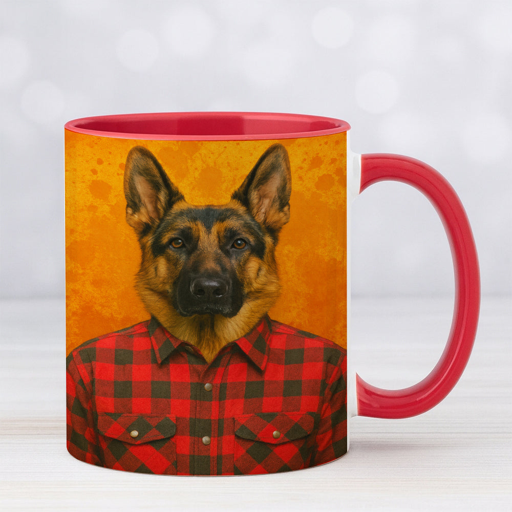 Custom Photo Dog In Red Shirt Mug Gift For Dog Lovers