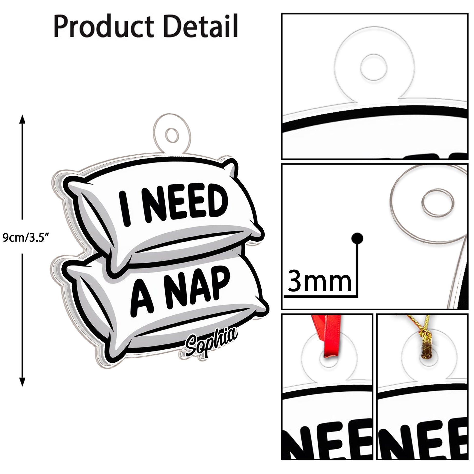 Personalized I Need A Nap Ornament