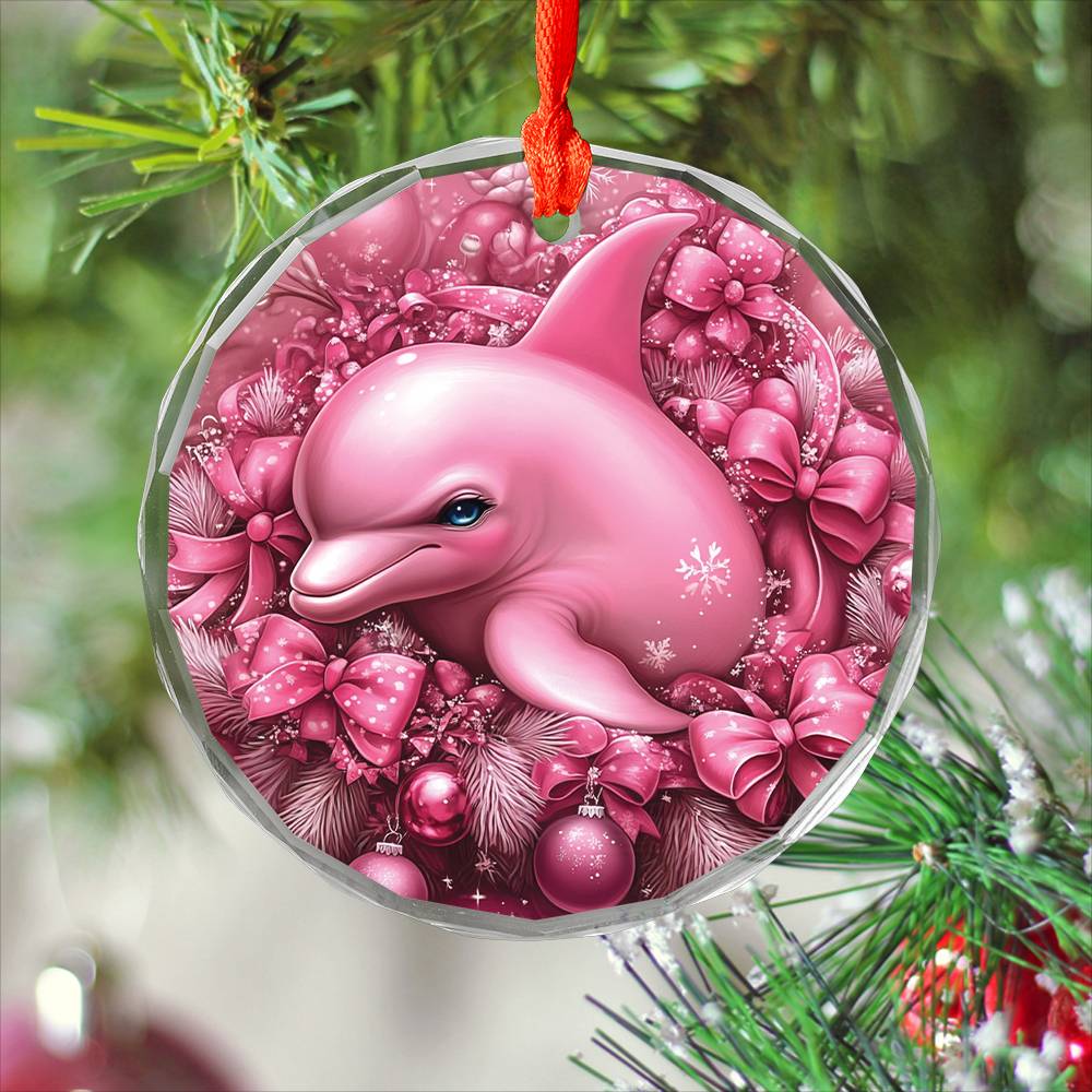 Dolphin Pink Christmas Design