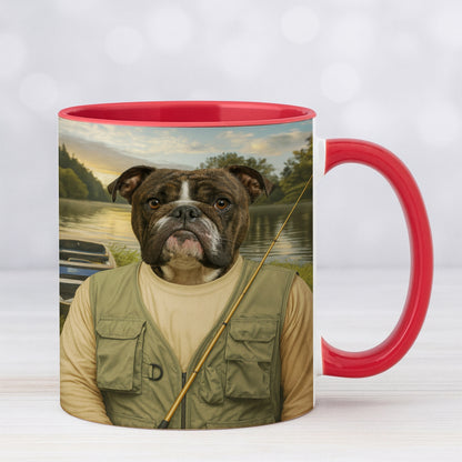 Custom Photo Fisherman Dog Mug