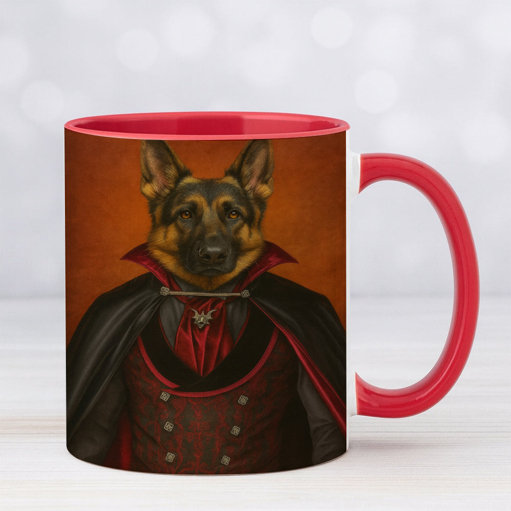 Custom Photo Vampire Dog Mug Gift For Dog Lovers